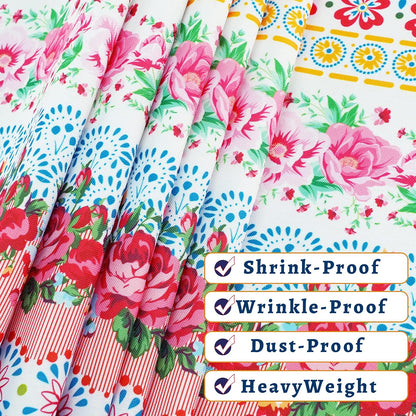 Rectangle Tablecloth - 60 x 102 Inch Pink Pioneer Design Rustic Tablecloth Classic French Country Printed Table Cover Farmhouse Decoration, Suitable for Home, Kitchen Dining