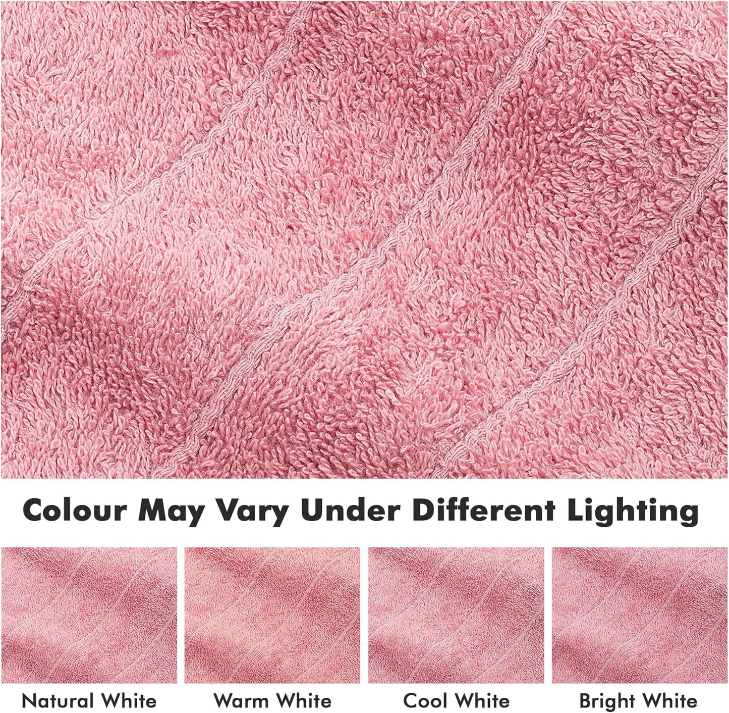 Bath Sheets – Extra Large Bathroom Sheet Set – Pack of 2 Jumbo Towels Baby Pink (71x35in) – 100% Cotton Soft Quick Dry Large Bath Towels for Adults Hotel Spa Bathroom Use