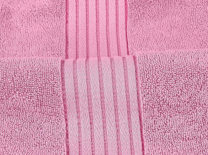 Utopia Towels 8 Piece Premium Towel Set, 2 Bath, 2 Hand, and 4 Washcloths, 100% Ring Spun Cotton, Highly Absorbent Towels for Bathroom, Sports, and Hotel, Pink