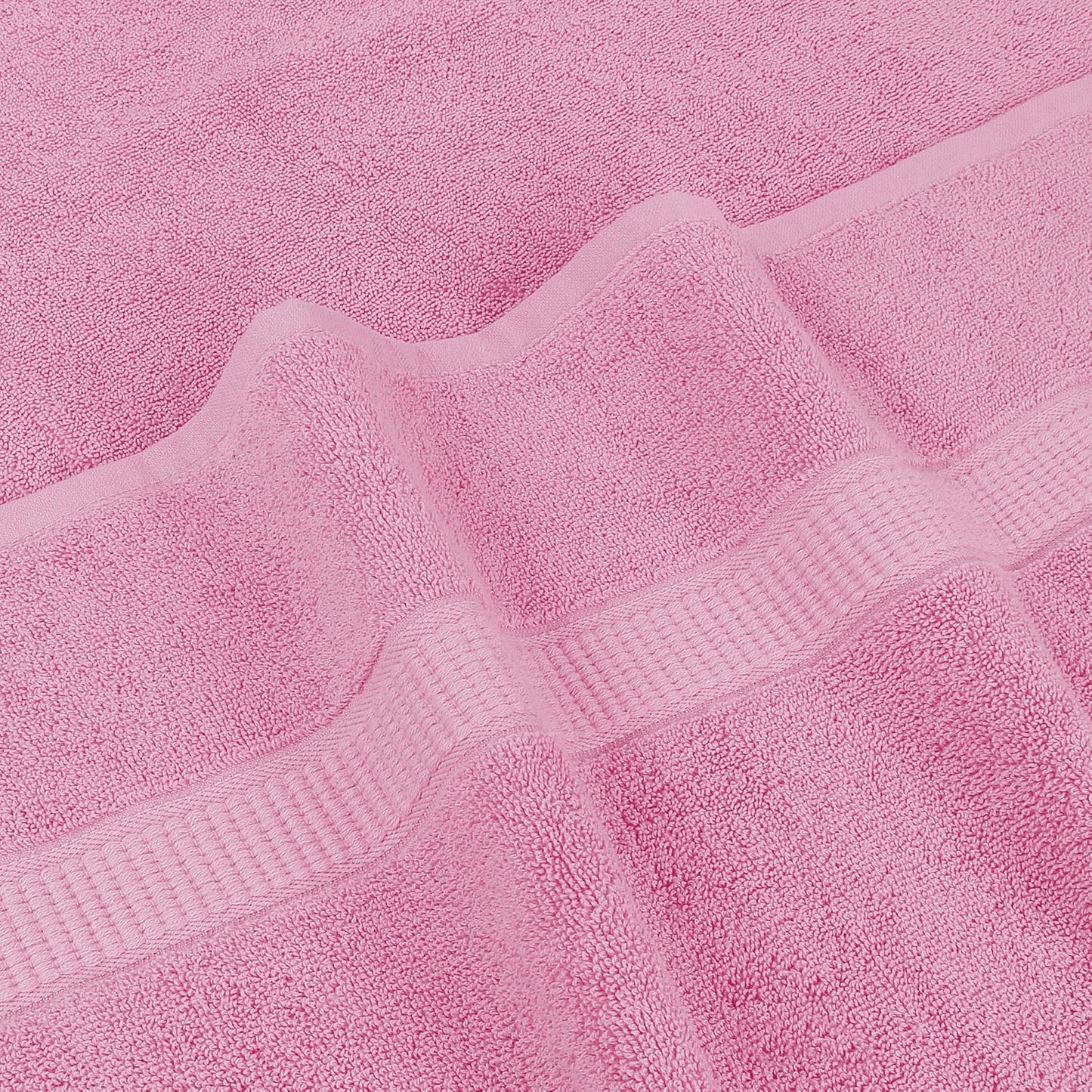 Utopia Towels Luxurious Jumbo Bath Sheet 2 Piece, 600 GSM, 35 by 70 Inches, 100% Ring Spun Cotton, Highly Absorbent and Quick Dry Extra Large Bath Towel, Super Soft Towel, Pink