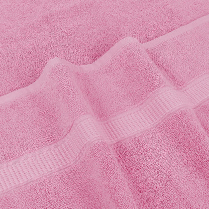 Utopia Towels Luxurious Jumbo Bath Sheet 2 Piece, 600 GSM, 35 by 70 Inches, 100% Ring Spun Cotton, Highly Absorbent and Quick Dry Extra Large Bath Towel, Super Soft Towel, Pink