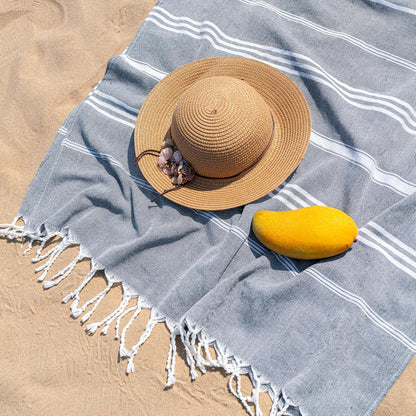 Aegero Turkish Beach Towel, 36"x71" Quick Dry Sand Free Oversized Bath Pool Swim Towel, Lightweight Travel Turkish Towels Vacation Essentials, Pink