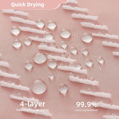 Siiluminisoy Pink Shower Curtain with Tassel Woven Fabric Boho Shower Curtain Cute Farmhouse Textured Tufted Chevron Striped 72 x 72 Bathroom Shower Curtain