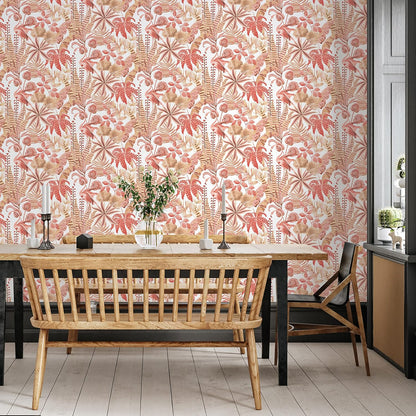 Tempaper Pink Flamingo Daydream Removable Peel and Stick Wallpaper, 20.5 in X 16.5 ft, Made in The USA