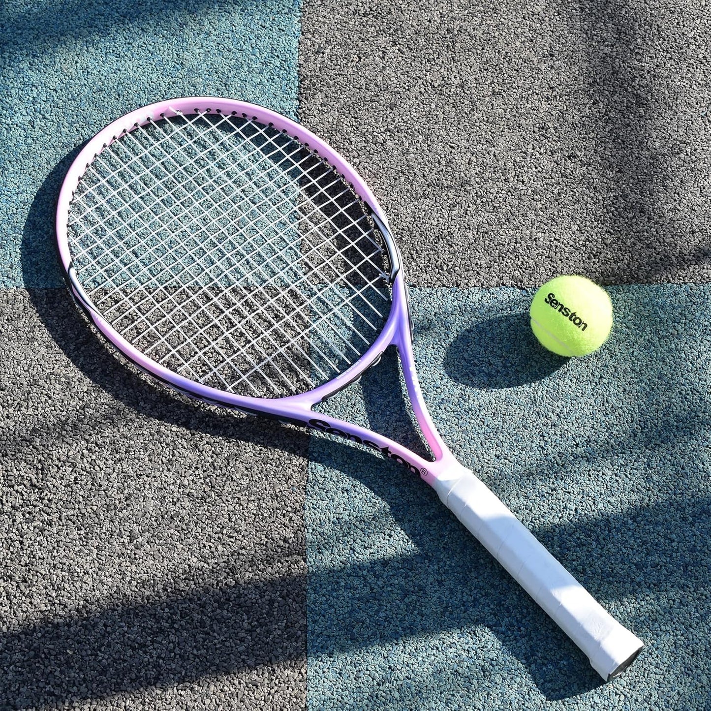 Senston 19" 23" 25" Kids Junior Tennis Racquet for Kids Children Boys Girls Tennis Rackets with Racket Cover