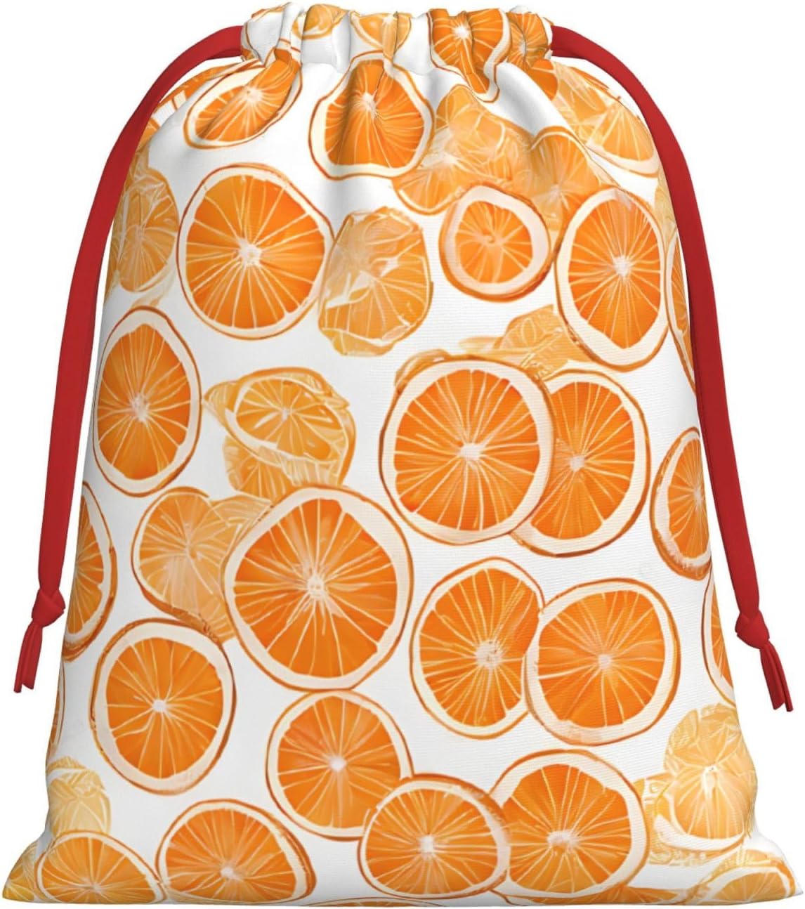 DCEHGEW Peach Soft Drawstring Gift Wrapping Bags, Reusable Polyester Pouch Storage Bag for Christmas, Halloween, Party Favors, Jewelry, Small Size: 7.9x10.6 inches