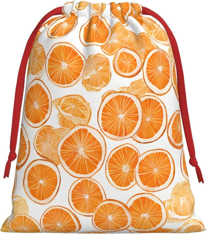 DCEHGEW Peach Soft Drawstring Gift Wrapping Bags, Reusable Polyester Pouch Storage Bag for Christmas, Halloween, Party Favors, Jewelry, Small Size: 7.9x10.6 inches