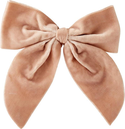 Napkin Bows | Luxe Velvet Ties for Table Napkins, Set of 4, Blush