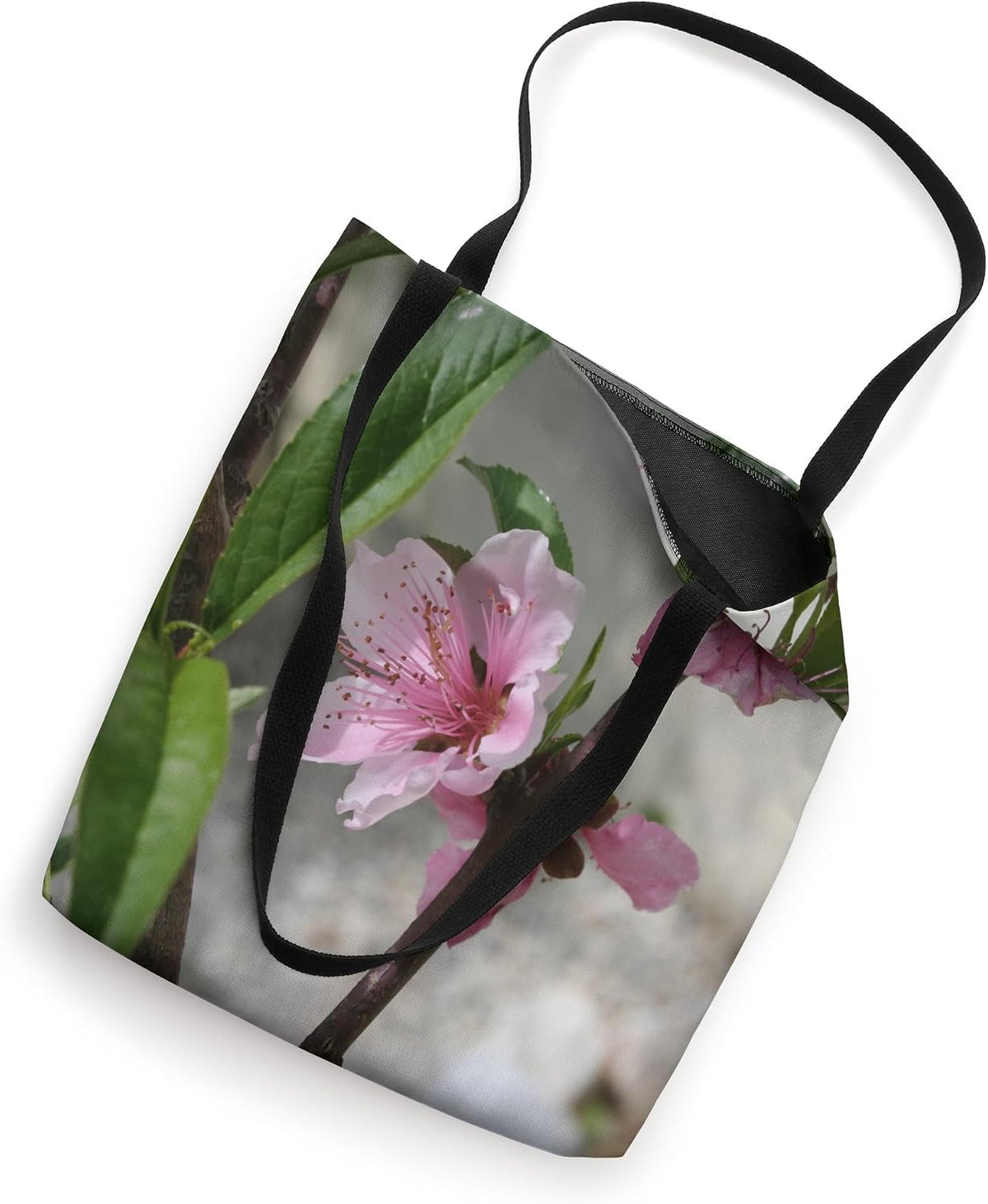 Pink Peach Blossom Tote Bag