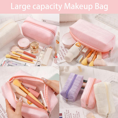 Skincare Face Wash Spa Headband and Wristband Set Quilted Makeup Bag Blank Cards Gifts for Women and Teen Girl Gifts Trendy Stuff spa headband and wristband set