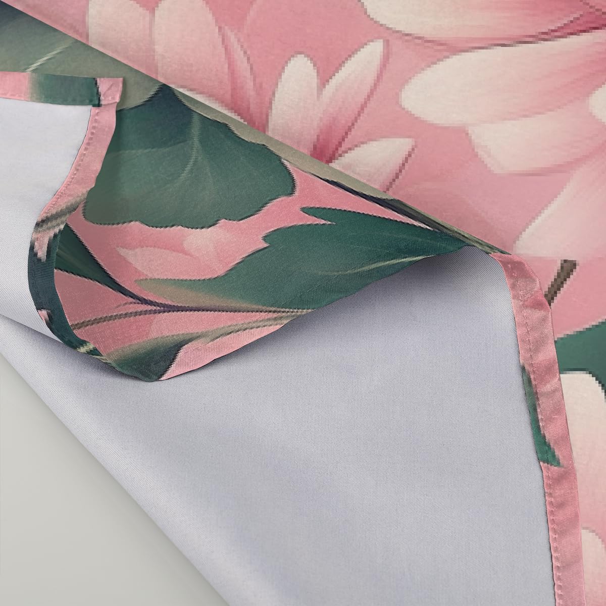 Pink Flowers Pattern Cloth Napkins Set of 4, 20x20 Inches Printed Dinner Napkins Cloth Washable, Table Napkins for Family Parties Weddings Holiday Dinner