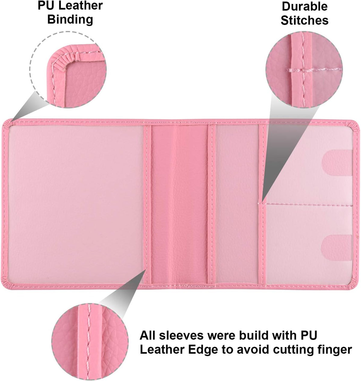 Car Registration and Insurance Holder, Glove Box Organizer, Pink