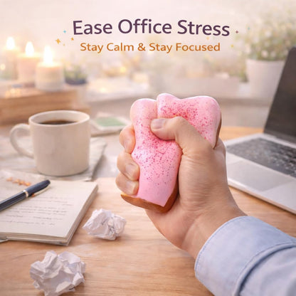 Bread Pink Butter Squishy Food, Slow Rising Soft Squeeze Stress Relief for Desk & Office Use (Bread Pink)