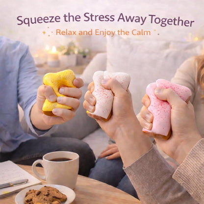 Bread Pink Butter Squishy Food, Slow Rising Soft Squeeze Stress Relief for Desk & Office Use (Bread Pink)