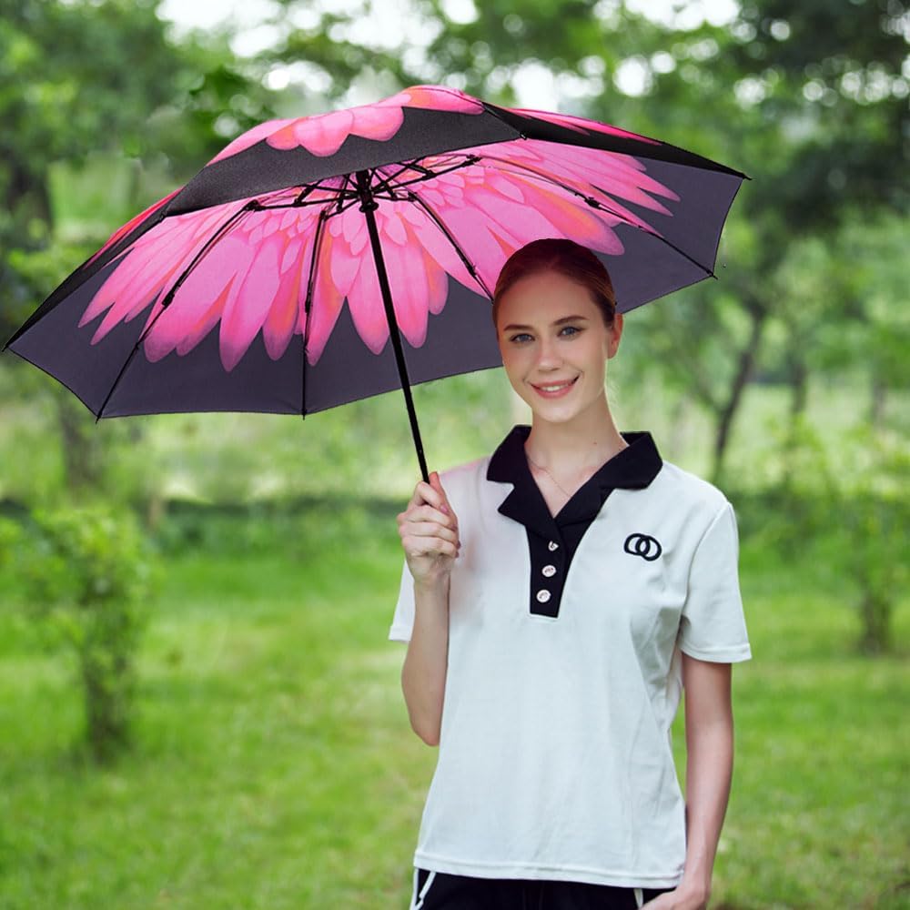 Umbrella Windproof Compact Travel Umbrella Auto Open Close for Rain