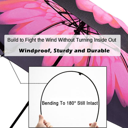 Umbrella Windproof Compact Travel Umbrella Auto Open Close for Rain