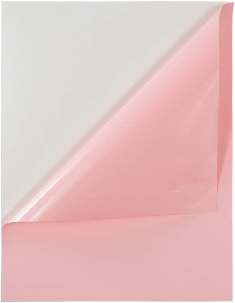 Full Sheet Shipping Labels - Printable Sticker Paper - 8 1/2 x 11 - Baby Pink Pastel - 10 Full Pages/Pack