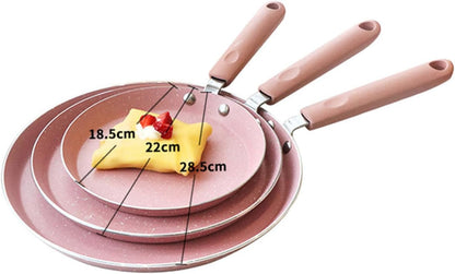 Aluminum Non Stick Frying Pan for Omelettes Pancakes Kitchen Gadget Pink Easy Release Surface for Effortless Cooking Flipping for Home Restaurant Use