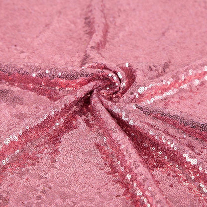 Pink Sequin Tablecloth, Glitter Party Table Cover 50 Inch Round
