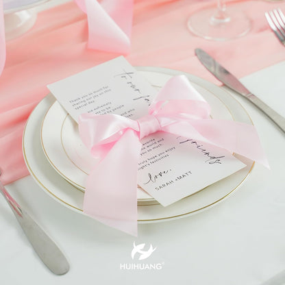2 inch Baby Pink Double-Faced Satin Silk Ribbon 25 Yards