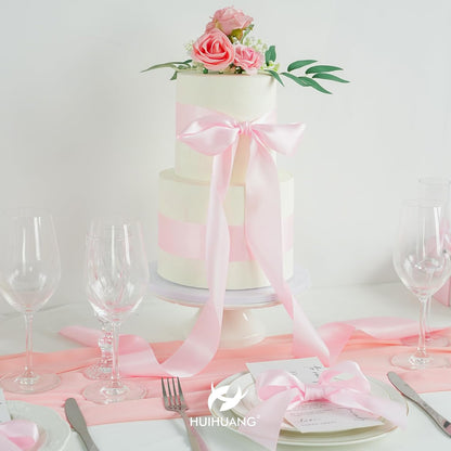 2 inch Baby Pink Double-Faced Satin Silk Ribbon 25 Yards