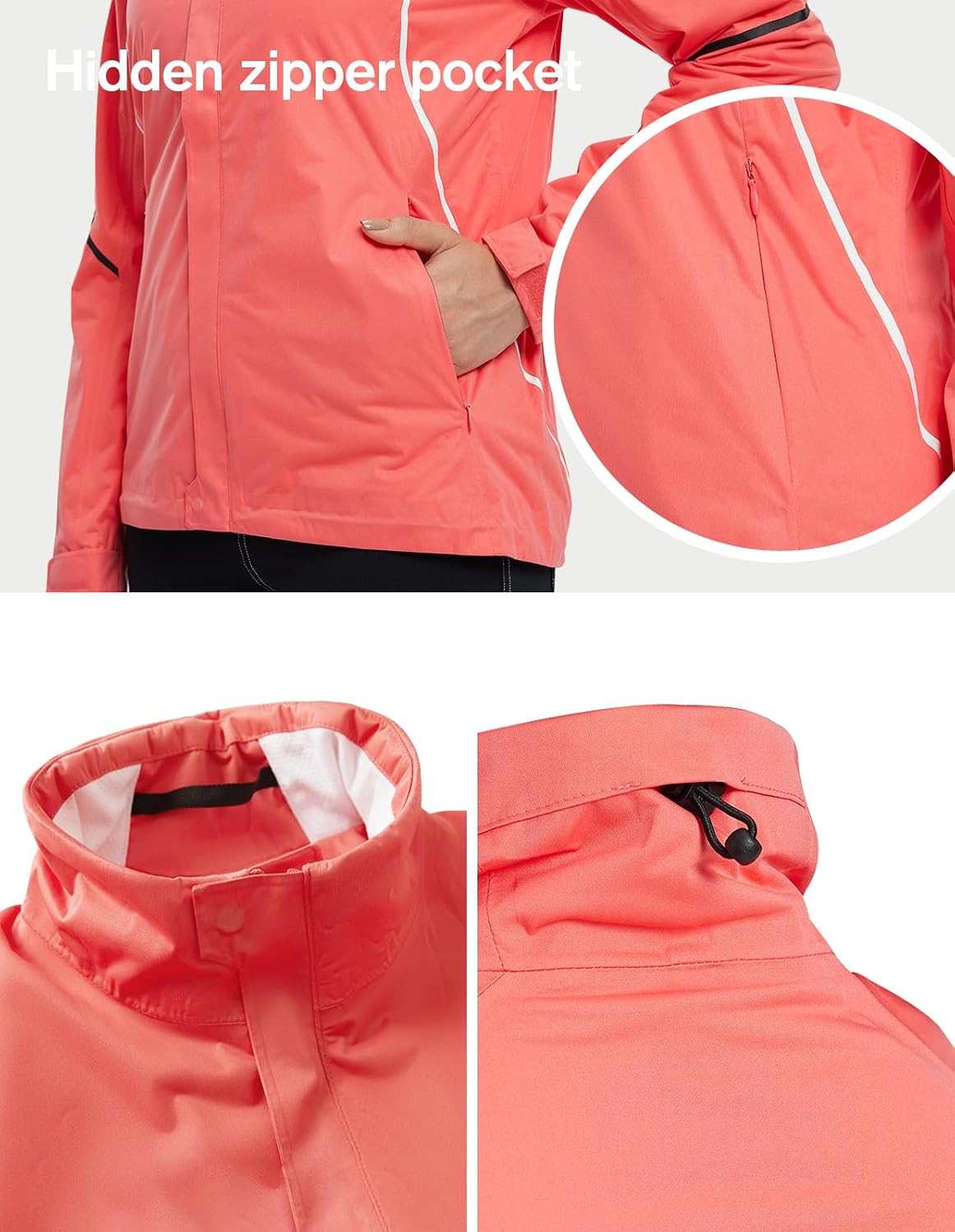 Women's HydroLite Golf Jacket Waterproof 20K Rain Jacket Lightweight Stretch for Outdoor Activities