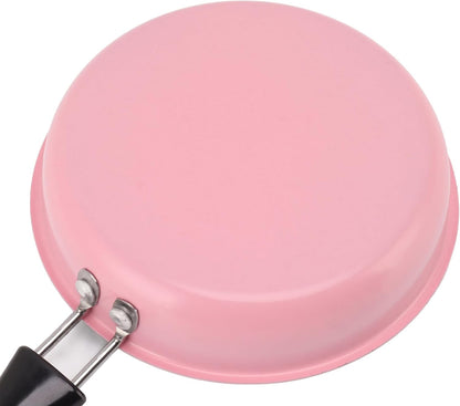 Non Stick Frying Pans, Stainless Steel Skillet, 4 Inch, Pink