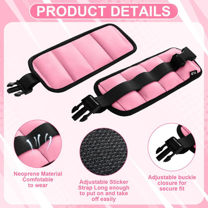 Water Aerobics Set, 4 Piece Pool Exercise Kit (2 Aquatic Dumbbells + 2 Ankle/wrist Weights), EVA Foam, Low-impact Workout