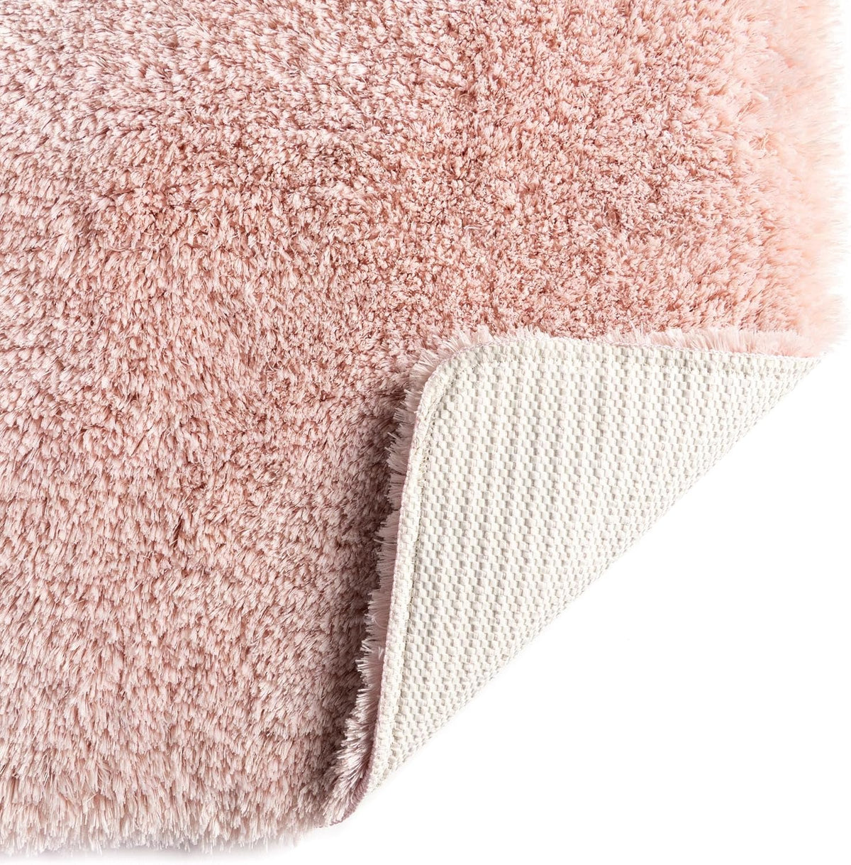 Bano Luxe Bath Mat Collection Rug – 2' x 3' Cotton Candy Pink Machine Washable Shag Bath Mat, Extra Soft and Absorbent, Non-Slip, Quick Dry, Perfect for Bathroom