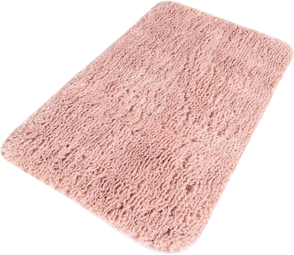 Bano Luxe Bath Mat Collection Rug – 2' x 3' Cotton Candy Pink Machine Washable Shag Bath Mat, Extra Soft and Absorbent, Non-Slip, Quick Dry, Perfect for Bathroom