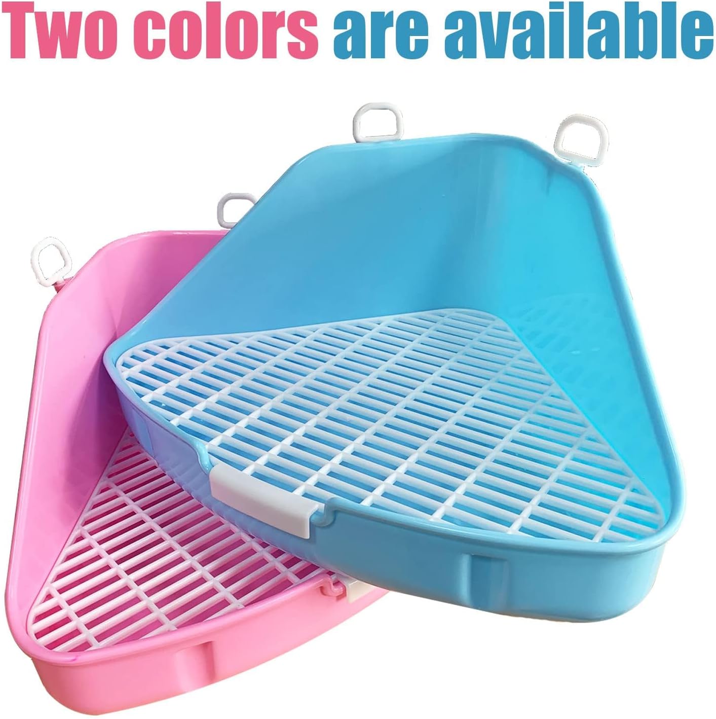 kathson Rabbit Litter Box Bunny Toilet Triangle Potty Trainer Corner Large Bedding Box Pet Pan for Rabbits Chinchillas Guinea Pigs Ferrets Galesaurs