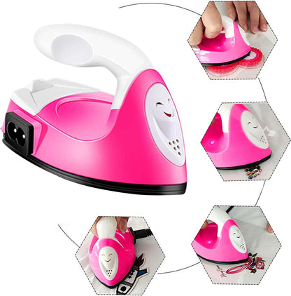 Mini Craft Iron Mini Iron Press,Mini Heat Press Machine for T Shirts Shoes and Hats Small Heat Transfer Vinyl Projects,Portable Travel Irons Mini Heat Press Crafting Craft Clothes