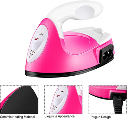 Mini Craft Iron Mini Iron Press,Mini Heat Press Machine for T Shirts Shoes and Hats Small Heat Transfer Vinyl Projects,Portable Travel Irons Mini Heat Press Crafting Craft Clothes