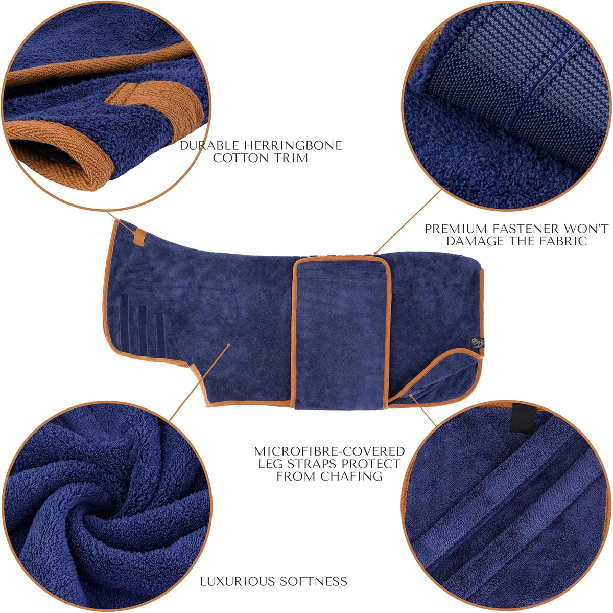 ® Dog Robe - Luxurious Dog Bathrobe - Ultra Absorbent Dries Your Dogs in Minutes! Double-Layer, Super Soft Towel and Bath Robe All in One (M, Dusty Pink)