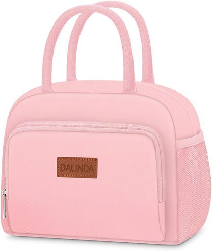 Lunch Bag Lunch Box for Women Men, Insulated Lunch Bags Water-Resistant Cute Cooler Lunch Tote Bag, Reusable Large Capacity for Work Travel Picnic