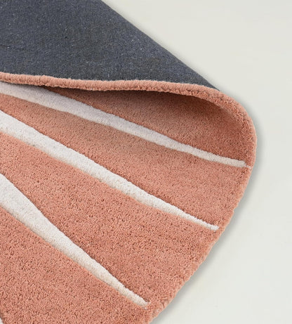 Restoration and Renovation Modern Round Area Rug – Hand-Tufted with 100% NZ Wool, Thick & Soft Circular Carpet for Living Room, Bedroom & Dining Room Decor (Soft Pink, 5' Round)
