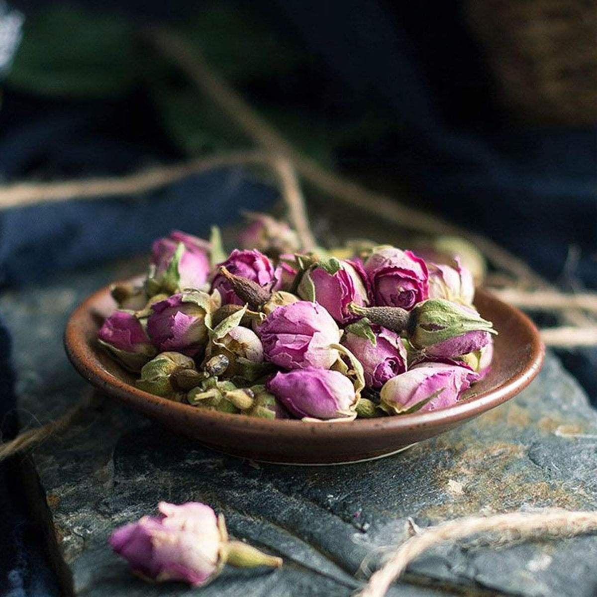 Dried Rose Buds Edible Rose Tea Fragrant Dried Flowers for Tea, Baking, Crafting, Soap Making, Resin, Potpourri - Pink 2oz