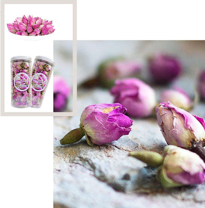 Dried Rose Buds Edible Rose Tea Fragrant Dried Flowers for Tea, Baking, Crafting, Soap Making, Resin, Potpourri - Pink 2oz