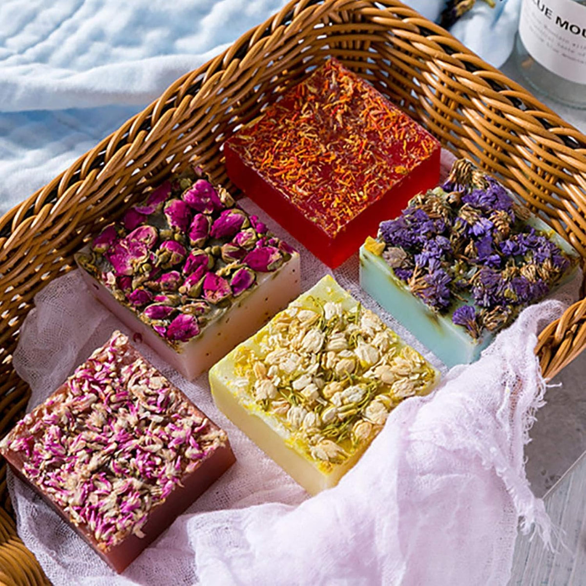 Dried Rose Buds Edible Rose Tea Fragrant Dried Flowers for Tea, Baking, Crafting, Soap Making, Resin, Potpourri - Pink 2oz