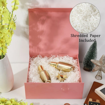Pink Large Magnetic Gift Box with Lid 13x11x5.3 In 1 Pack