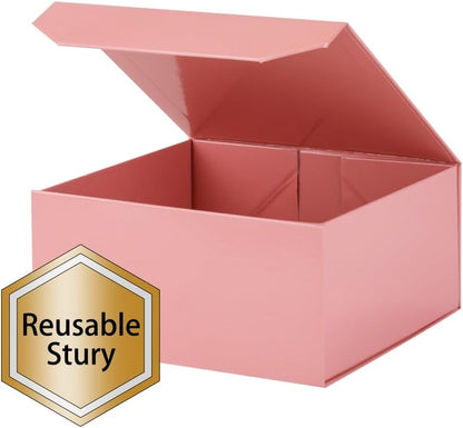 Pink Large Magnetic Gift Box with Lid 13x11x5.3 In 1 Pack