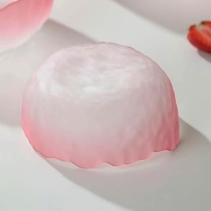 Glass Bowl for Salad Candy Fruit Serving, Decorative Bowl, Dish-Pink 6.5"