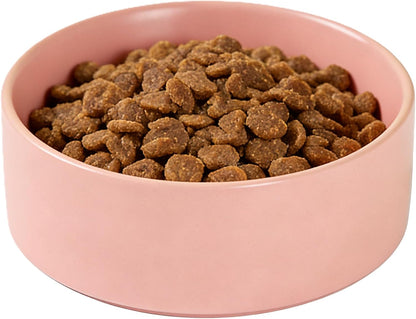 Premium Ceramic Dog Bowl, Pink, 28 OZ