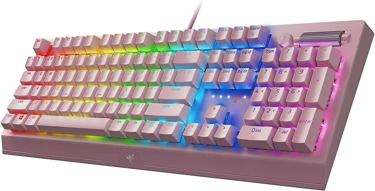 BlackWidow V3 Mechanical Gaming Keyboard, Green Mechanical, Quartz