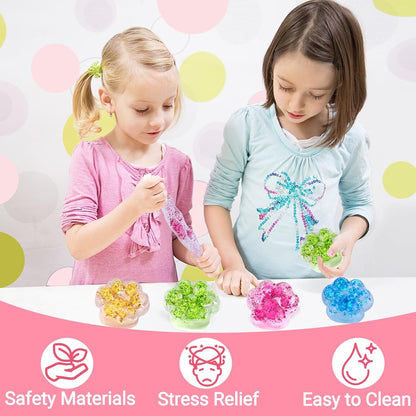 Taba Squishy Toy (4 Pack), Squishies Squeeze Fidget Toys, Party Favors for Kids 8-12, Cute Soft Sticky Sensory Toy, Gifts for Girls 4-8, Autism Stress Relief Toys (Paw Fruit)