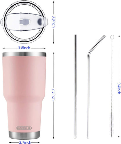 D·S 30oz Sakura Pink Tumbler Double Wall Vacuum Insulated Travel Coffee Mug