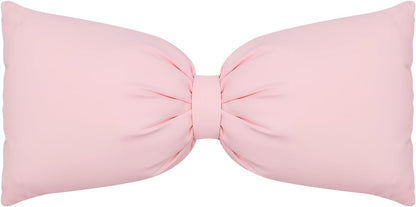 Pink Long Bow Pillow 12 x 30 Inch 100% Cotton Oversized Pillow Coquette Big Bow Shaped Cushion Aesthetic Room Decor Cushion for Bed Sofa Couch Holiday Car Coquette Decor