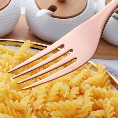 Large Forks Stainless Steel 2-Piece Serving Fork Set for Buffet, Cooking, Dishwasher Safe, 10.12 Inch
