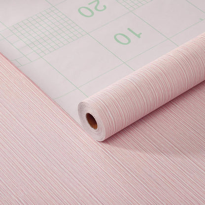 Grasscloth Textured Peel and Stick Wallpaper,Pink,24"x394"