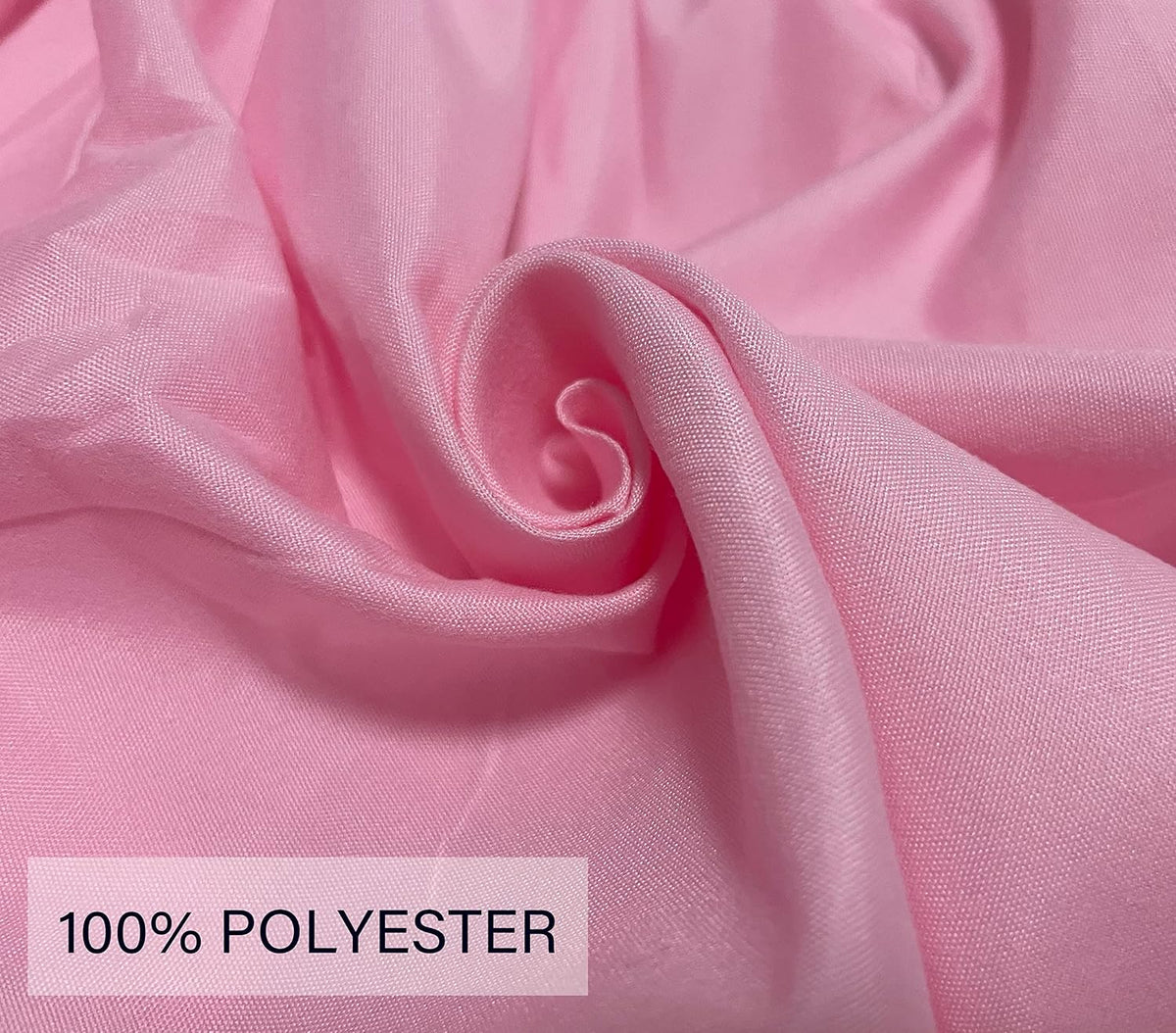 Wrap Round Brushed Polyester Microfiber Bed Skirt with Adjustable Elastic Belt, Pleated Dust Ruffle with 16 Inch Drop, Bed Frame Cover, Easy Fit and Care, Pink, King